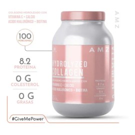 Amz Colágeno Hidrolizado Con Vitamina C 1kg/100servs Sin Sabor