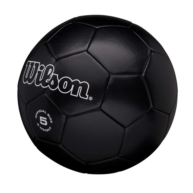 WILSON Balón de fútbol Tradicional, Color Negro, Talla 5