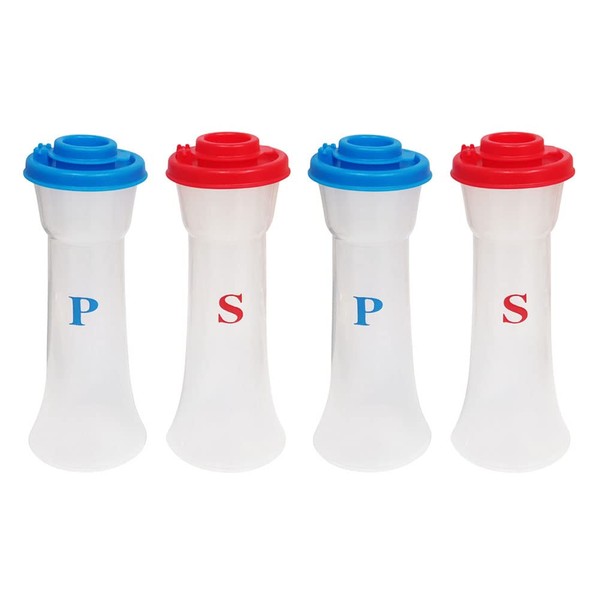 QIWYGPYQ 4 Pack Salt & Pepper Shakers Set, Hourglass Shakers