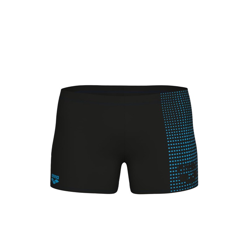 ARENA Men's Foggy Dots Short Swim Trunks, black