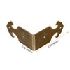Tiazza 8Pcs Right Angle Brass Box Corner Protector Corner Braces