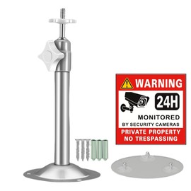 SamIdea Security Camera Mounting Bracket, Wall Ceiling Mounts Stand Holder Bracket Adjustable for PTZ Wireless Arlo Pro IP Camera CCTV Surveillance Camera (04 Steel Ceiling 17cm/6.69" Mount)