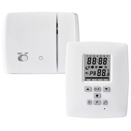 Electraline 59218 – Wireless Digital Thermostat with RF 868 MHz, White