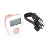 Ring Counter White Manual Luminous Ring Type USB Rechargeable Sweat
