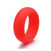 Pinannie 10 Pcs Silicone Rings Set Solid Colors Women Rubber