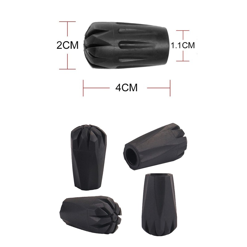 YFFSFDC Trekking Pole Cap, Rubber Cap, Replacement Rubber Cap, Stock