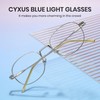 Cyxus Blue Light Filter Glasses Without Prescription Men Women Fashion
