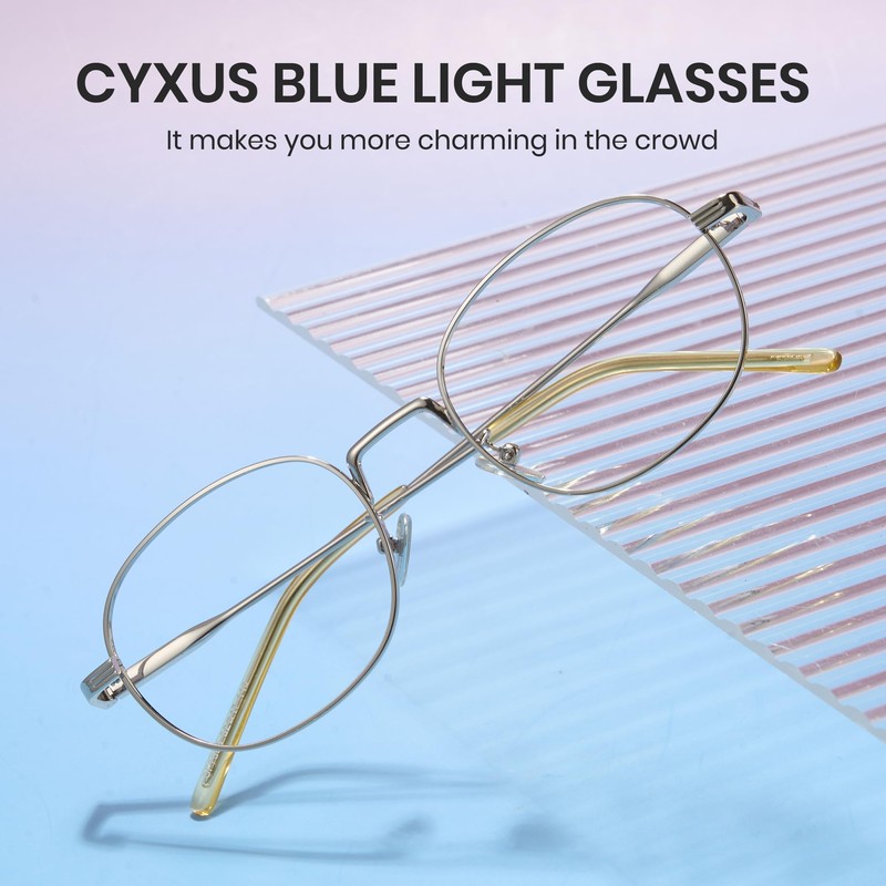 Cyxus Blue Light Filter Glasses Without Prescription Men Women Fashion
