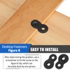 Hordion 20pcs Figure 8 Fastener Table Top Fasteners, Heavy Duty