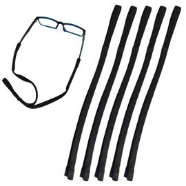 DESKEMAI Eyeglasses Holder Straps, Adjustable Neck Lanyard Cord, Sports Sunglasses String Keeper, 2-Pack, Black (5)