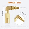 Hymnorq 1/4 Inch RV Quick Connect Adapter, Solid Brass Construction,