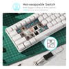 RK ROYAL KLUDGE RK68 Wireless Hot Swappable 65% Mechanical Keyboard,