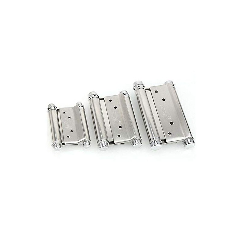 POWERTOOL Stainless Steel Spring Hinge, 2pcs Double Action Spring Hinge