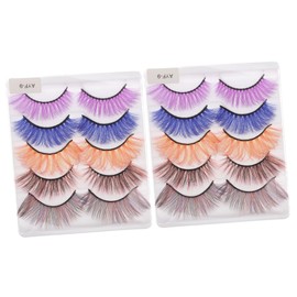 Baluue Sets False Lashes for Women Lightweight Gentle and Comfortable for Cosplay and Parties Pairs