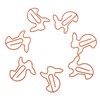 100pcs Paper Clips Prevent Slip Cute Rabbit Shaped Decorative Bookmark