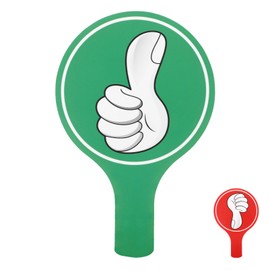 TOYANDONA Voting Yes or No Thumbs up Thumbs Down Classroom Voting Handy Teacher Classroom Event Supplies Plastic Thumbs up Sign Green Red Yes or No