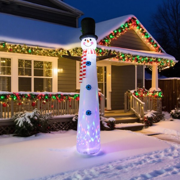 12FT Inflatable Snowman Outdoor Christmas Decoration - Blow Up Snowman
