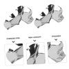 OHPHCALL 6pcs Stainless Steel Oyster Dipping Dishes Reusable Oyster Shell