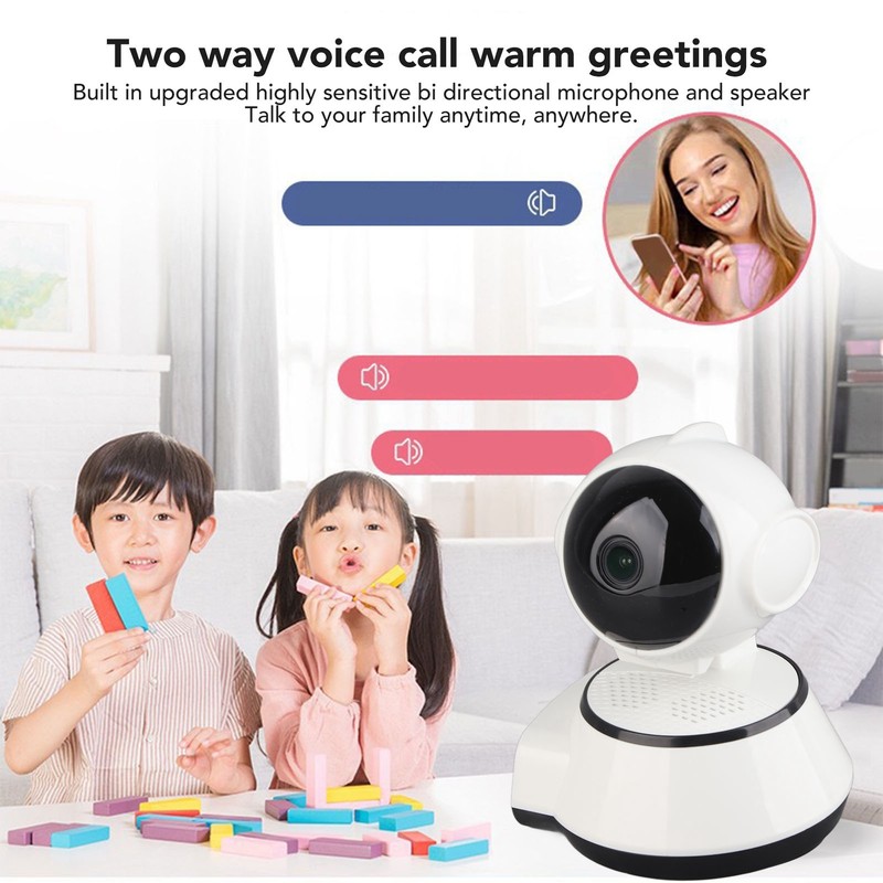 Indoor Security Camera HD Night Vision Two Way Talk 5V