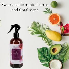 Abbey & Sullivan Linen Spray, Hawaiian Rain, Fabric Freshener and Fragrance Room Spray, Pack of 2, 16 oz