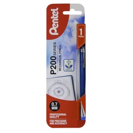 Pentel Mechanical Pencil, 0.7 mm Lead - 1 Blister Pack,Blue
