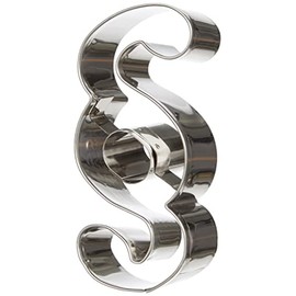 Staedter § Sign Cookie Cutter, Stainless Steel Silver, 30 x 30 x 7.5 cm