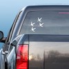 Express Yourself Products Four Turkey Tracks (Black - Large) Decal