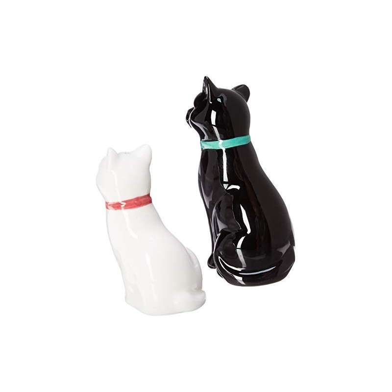 Abbott Collection Cuddling Cat Salt & Pepper-3.75" H, 3.75 inches