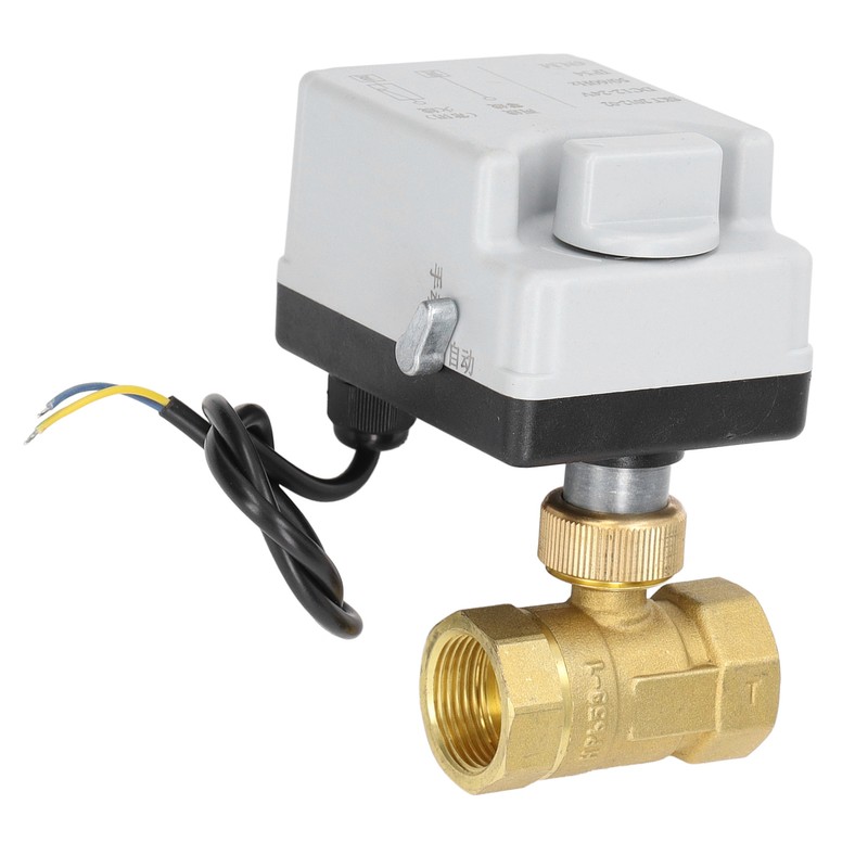 Motorized Ball Valve Electrical 2 Way Normally Closed Manual Automatic