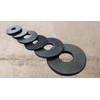 M8 X 25mmmm Black Rubber Penny Washers (Pack of 10)