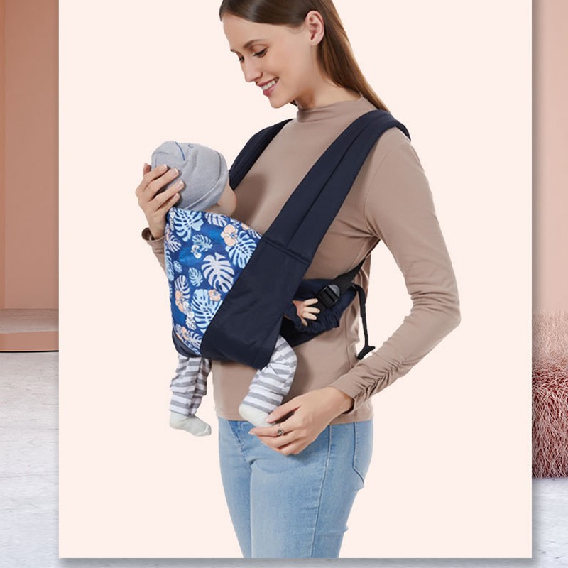 Baby Carrier Cartoon Print Pattern Soft Breathable Adjustable Newborn Infant