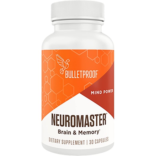 Bulletproof Neuromaster Supplement, Support Memory and Focus with Natural Caffeine from Coffee Fruit Extract, 30 Capsules