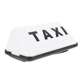 OSALADI Car Taxi LED Sign Light Waterproof Taxi Cab Roof Top Illuminated Sign LED Taxi Display Indicator Lamp Car White Yellow Led Light 12V