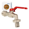 Ball Drain Valve Tap 3 / 4 inch wall connector,