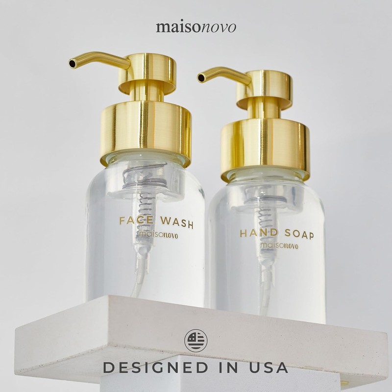 Etiquetas impermeables MaisoNovo para botellas, diseño de calcomanías - Paquete