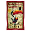 Nostalgic Guinness Cotton T-Towel with Toucan On Weathervane Design