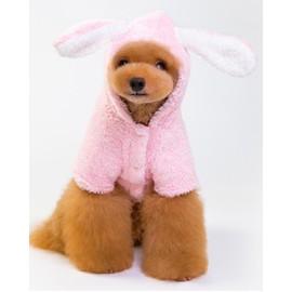 Easter Day Bunny Dog Costume Puppy Hoodies Dog Clothes Pet Suit for Large Dogs (Pink,X-Large)