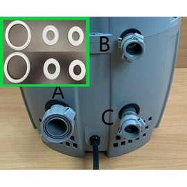 IKSI Connector Seals Gaskets Washers Fits for Coleman Lay-Z-Spa, A and B/C