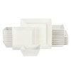 Gibson Home Zen Buffet Hard Square Porcelain Chip and Scratch