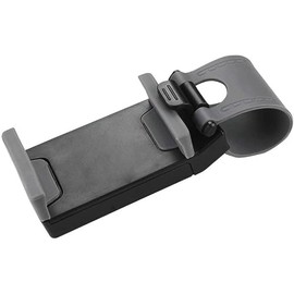 Reiko Car Steering Wheel Phone Mount - Retail Packaging - Gray - HLD07-GY