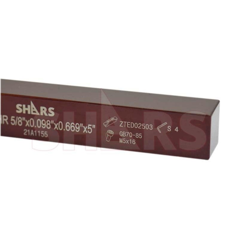 Shars 5/8 x 5/8" RH Grooving Cut-Off Tool Holder .098"