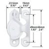 HASWARE Metal Window Sash Lock - Weatherproof and Rust Resistant,