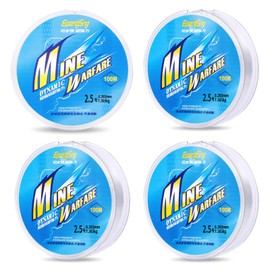 Flintronic 4Pcs Fish Line, 100 Meters Nylon Fishing Wire, 0.26mm Diameter Clear Monofilament Fishing Wire, Invisible Fish Line for Fishing Hanging decorations Crafts