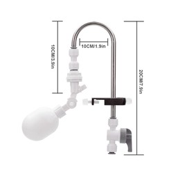 MiOYOOW Automatic Water Fill Regulator, Aquarium Water Level Regulator, Automatic Refill System with Adjustable Float Ball Valve for Aquariums