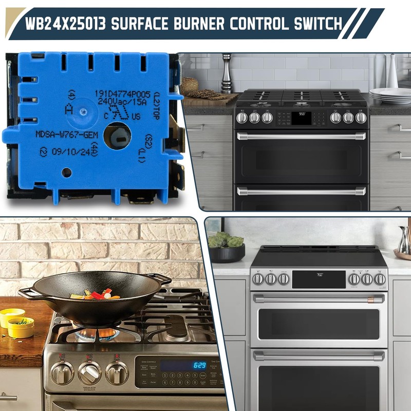 WB24X25013 Range Surface Element Control Switch Compatible with GE Electric
