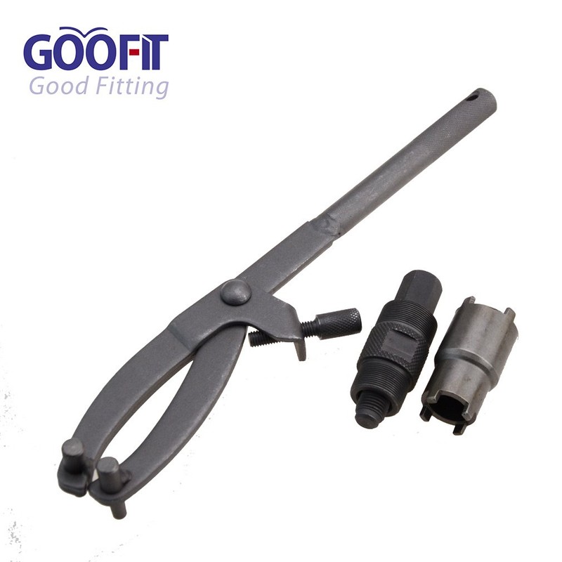 GOOFIT 3 Pcs Set Stator Removal Kit Clutch Tool Double-head
