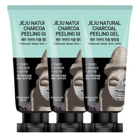 Fruit Nara 제주 자연의 차콜 필링젤 120g x 3개 Jeju Natural Charcoal Peeling Gel 120g x 3 Pieces