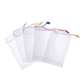 FOMIYES Handmade Soap 5pcs Soap Net Easy Closure Drawstring Non-latex Skin Safe Random Color