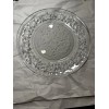 Princess House Fantasia Crystal Dinner Plate Frosted Center 10" 11