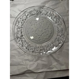 Princess House Fantasia Crystal Dinner Plate Frosted Center 10" 11 available
